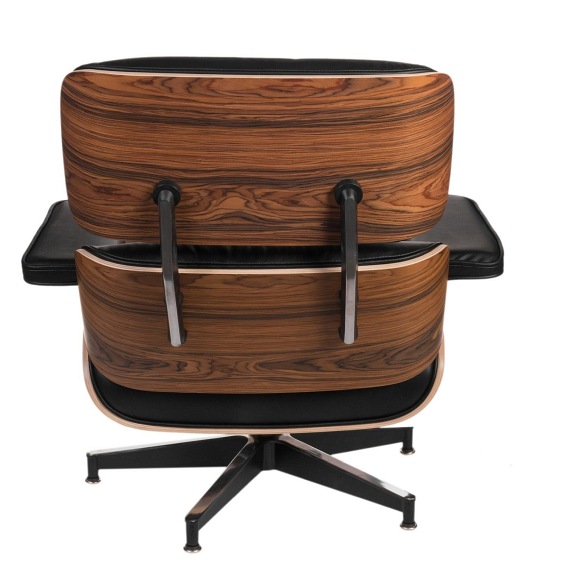 Fotel VIP Biały/Rosewood/Baza Standard