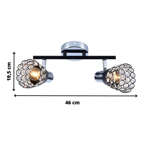 Listwa ROVIGO 2 Czarny/Chrom