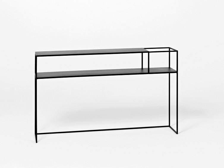 Konsola SENSO FLOWER METAL P 120x25 Czarny