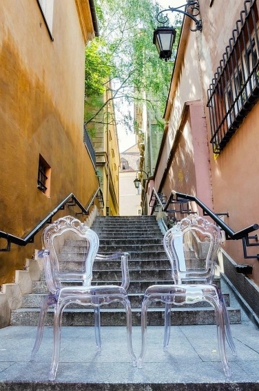 Krzesło KING ARM Transparentny/Poliwęglan