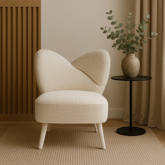 Fotel LEITH LET82B Beżowy