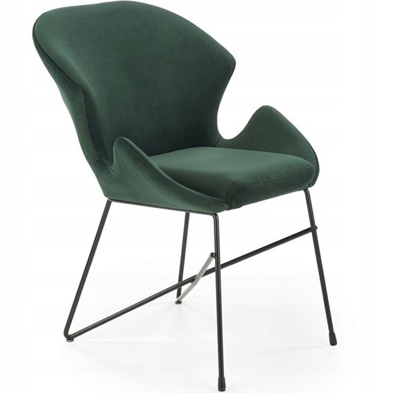 Krzesło K458 Czarny/Ciemny Zielony