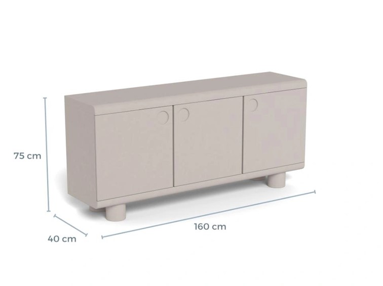 Komoda MAGEE 160 cm Szary