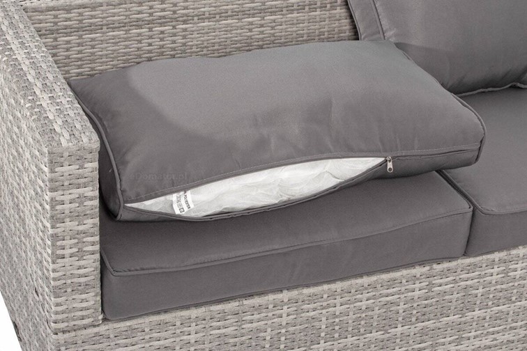 Fotel Ogrodowy MALAGA z Technorattanu Szary