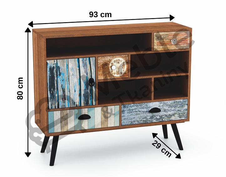 Komoda MEZO KM3 Wielobarwny