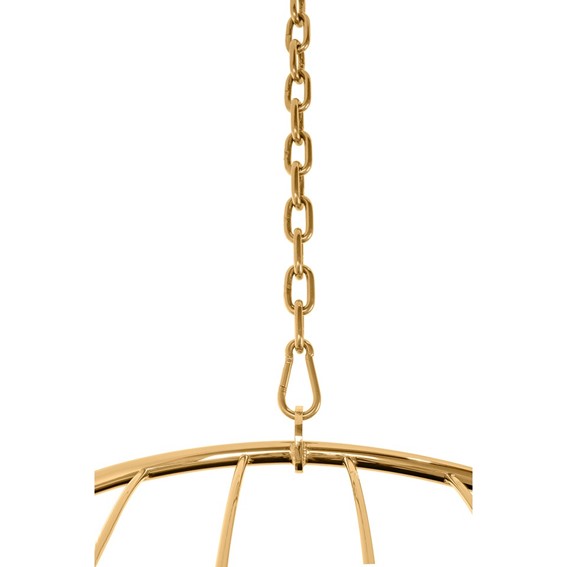 Fotel Wiszący GABBIA Złoty/Beżowy