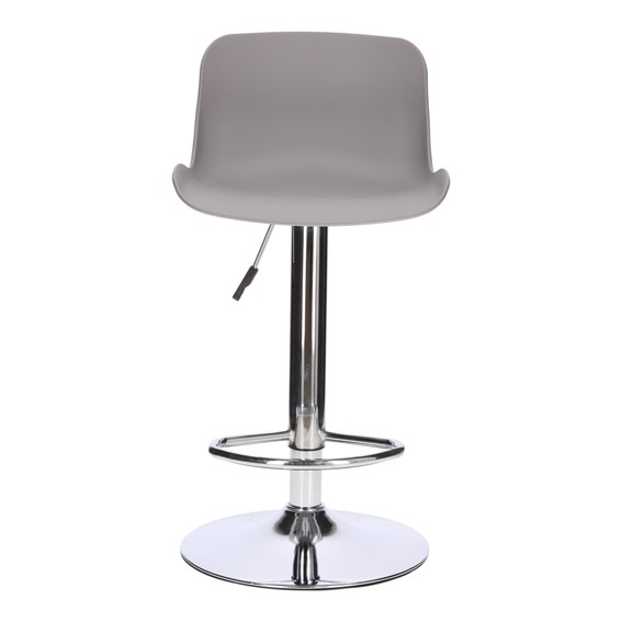 Stołek Barowy INGE Szary/Chrom