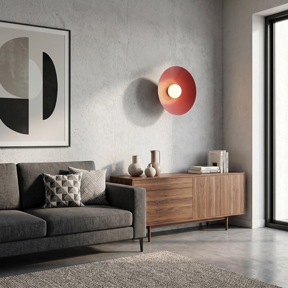 Kinkiet MONO K1L Burgundowy/Opal