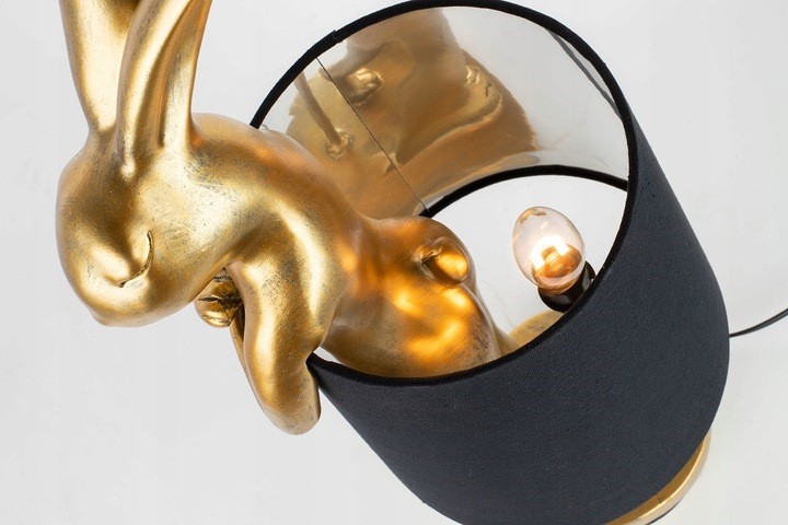 Lampa Stołowa RABBIT 50 cm Złoty/Czarna