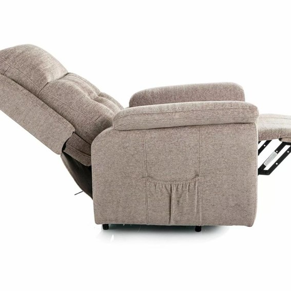 Fotel Rozkładany MORGAN RAVEN Ciemny Beż