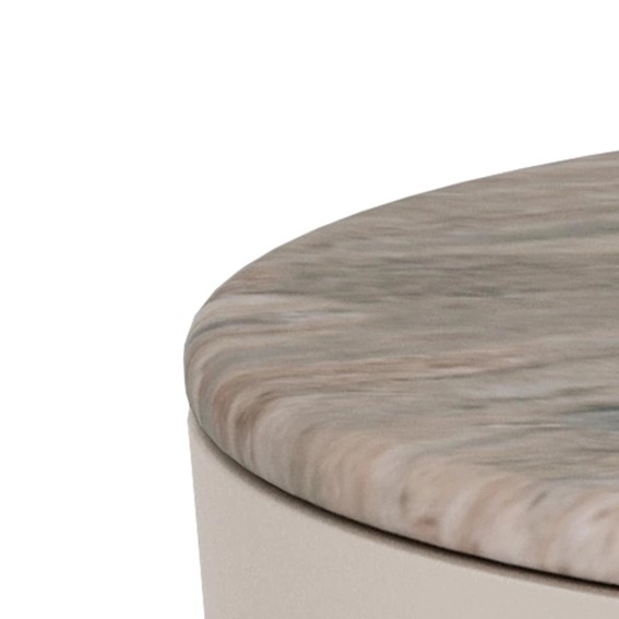 Stolik CANGAS fi45 Marmur/Szary