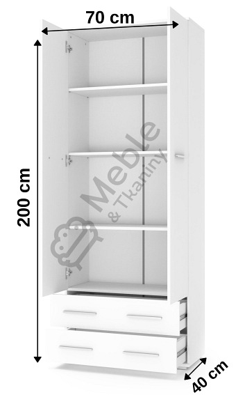 Regał LIMA REG2 biały