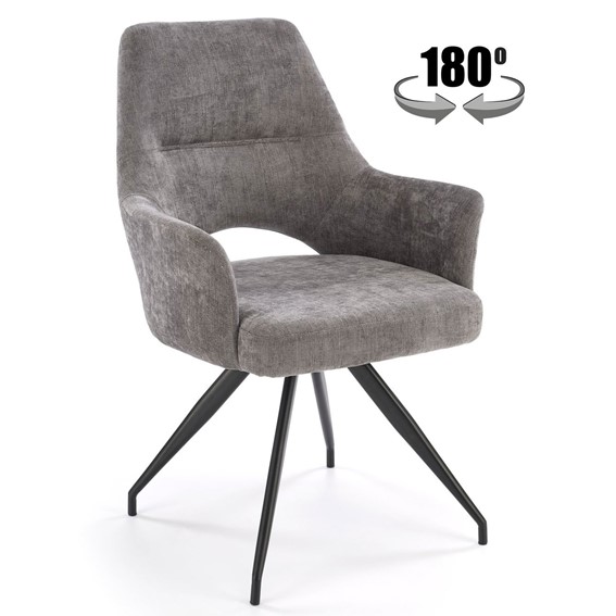 Krzesło K542 Popielaty/Czarny