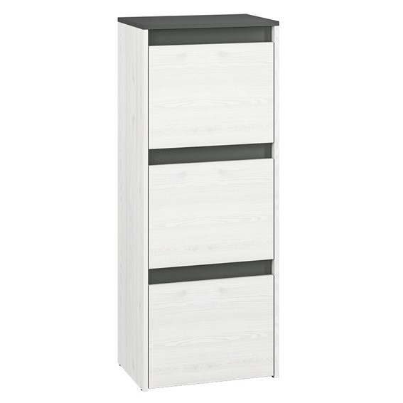 Szafka na Buty HYGA 05 Sosna Śnieżna/Antracyt