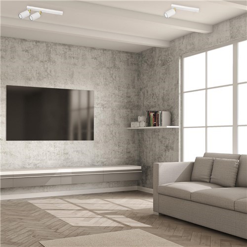 Plafon LARISA 1 Biały/Złoty