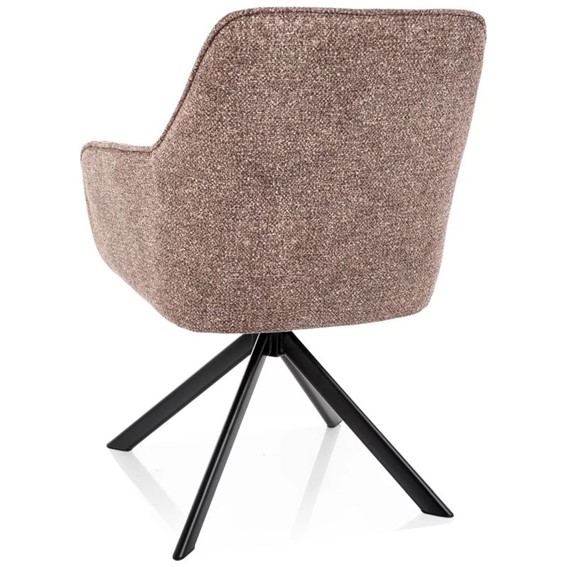 Krzesło NOTTI Leo Ciemny Beż/Czarny Mat
