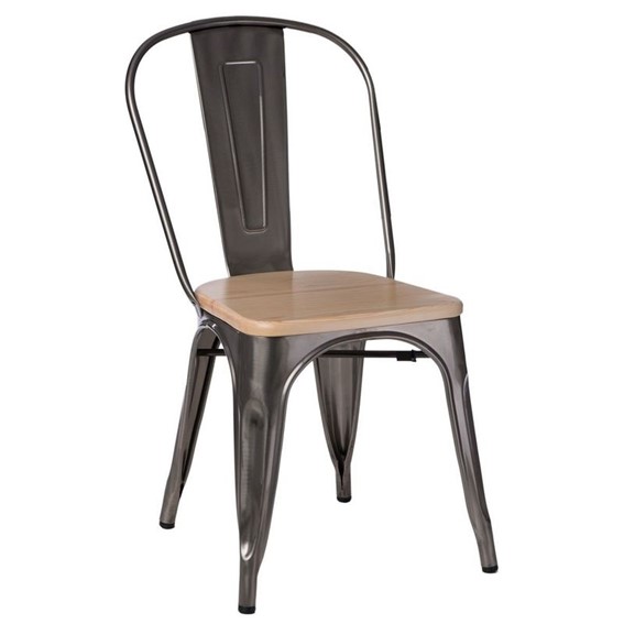 Krzesło PARIS WOOD Sosna/Naturalny