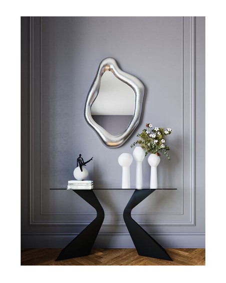 Lustro Ścienne HOLOGRAM 117x68 cm Srebrne