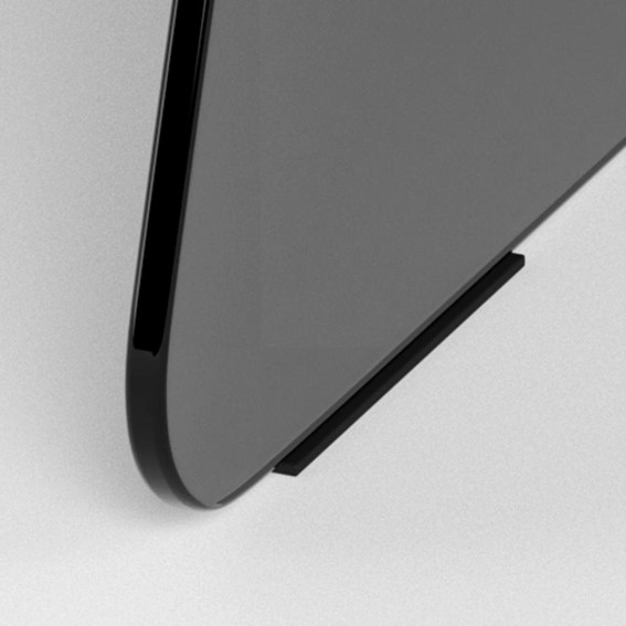 Stolik SAMOS fi80 Czarny/Dymiony