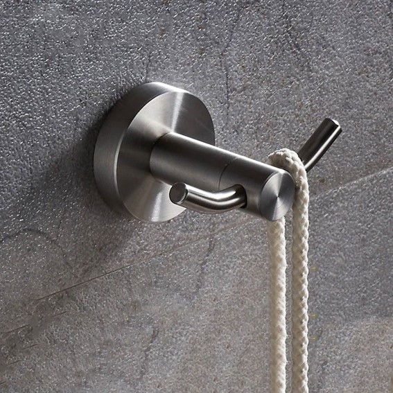 Wieszak Łazienkowy Podwójny 332914 MIST 02 Nikiel Szczotkowany