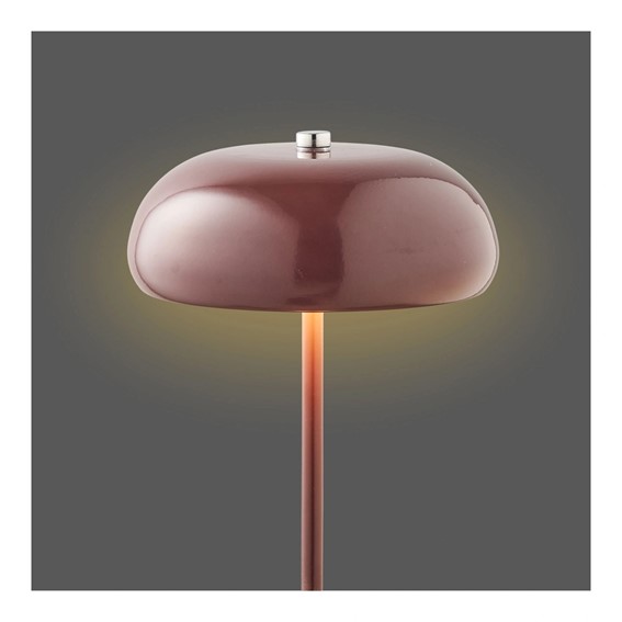 Lampka Nocna MARGATE Bordowy