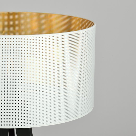 Lampa Podłogowa ASTON LP1 Biały/Złoty