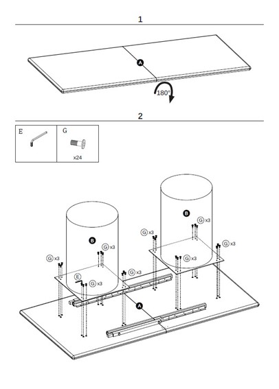 Stół Rozkładany EVEREST (200-300)x100 Dąb Naturalny