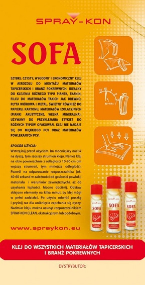 Klej w Sprayu SPRAY-KON SOFA 500ml