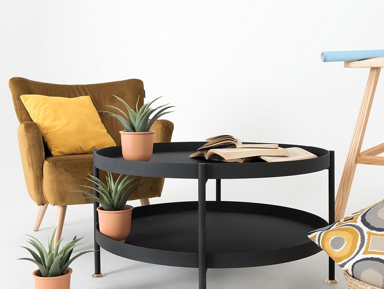 Stół kawowy HANNA METAL 80-2F