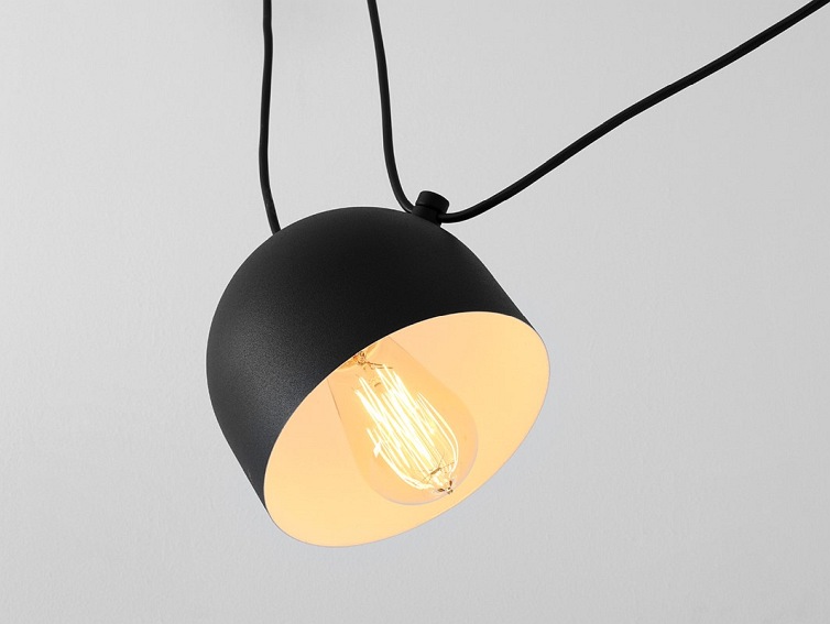 Lampa wisząca POPO 4 – czarny