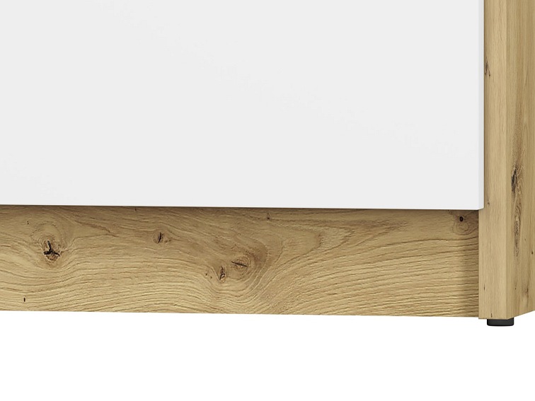 Szafa FINI 02 Biały/Szary/Dąb