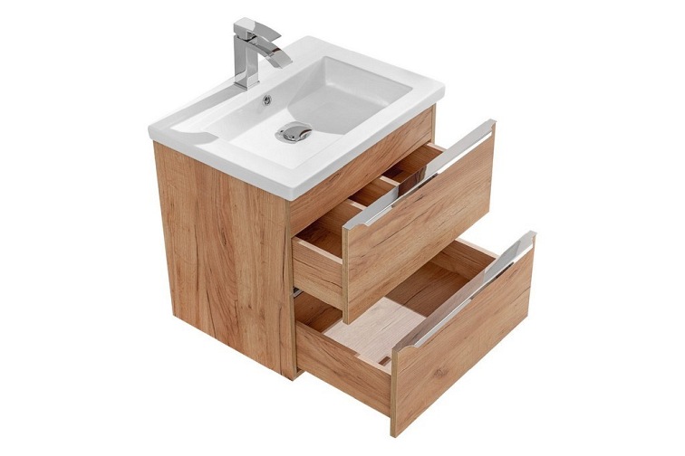 Szafka pod umywalkę CAPRI 820A Dąb złoty craft