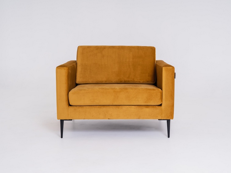 Fotel Vergan 100x88x82 Marakuja/Czarny