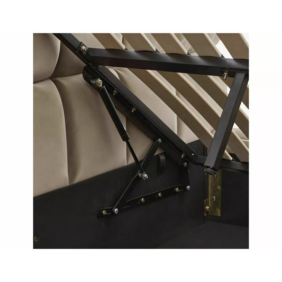 Łóżko PARMA Velvet 160x200cm Ciemny Beżowy