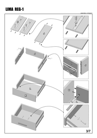 Regał LIMA REG1 Dąb Sonoma/Biały