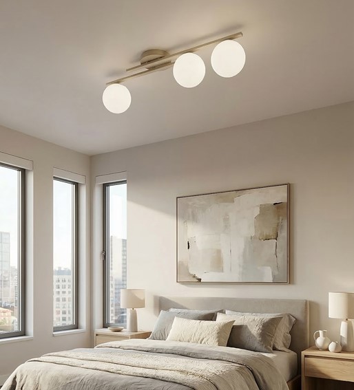 Lampa Sufitowa KAIRO 3 Beżowy/Biały