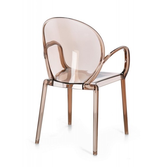 Krzesło Ogrodowe CAMILLA Brązowy