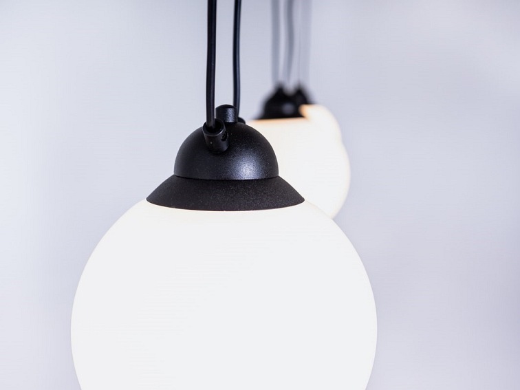 Lampa Wisząca GLASS 3 Czarny