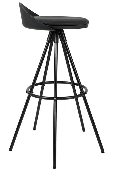 Krzesło Barowe Lanza 76 Czarny