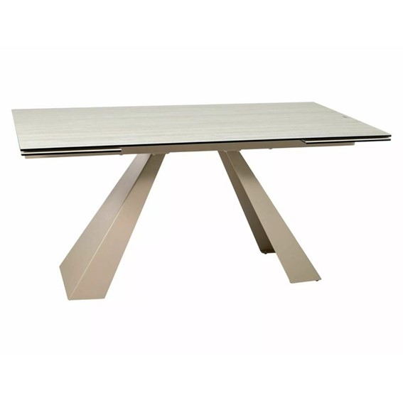 Stół Rozkładany SALVADORE Ceramic (240-160)x90cm Beż Mat/Kaszmir