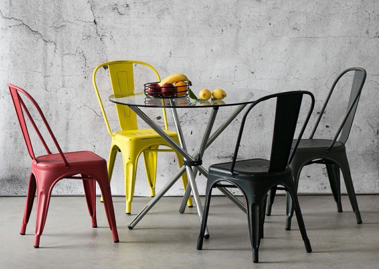 Krzesło PARIS ANTIQUE Żółty