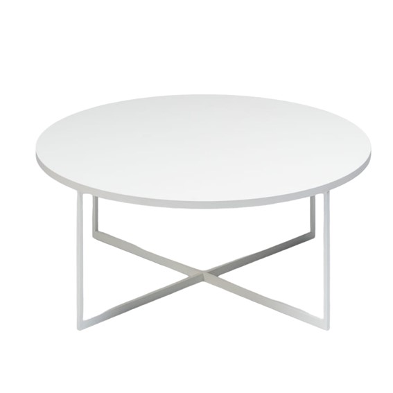 Stół Kawowy NIKO fi80 Biały