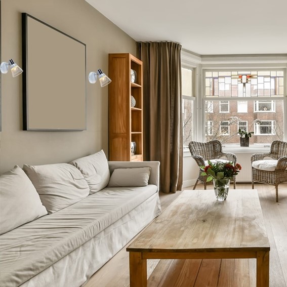 Kinkiet FLAVIO Biały/Chrom