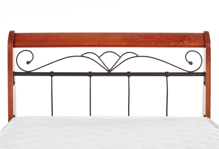 Łóżko VERONICA 90 cm czereśnia ant./czarny