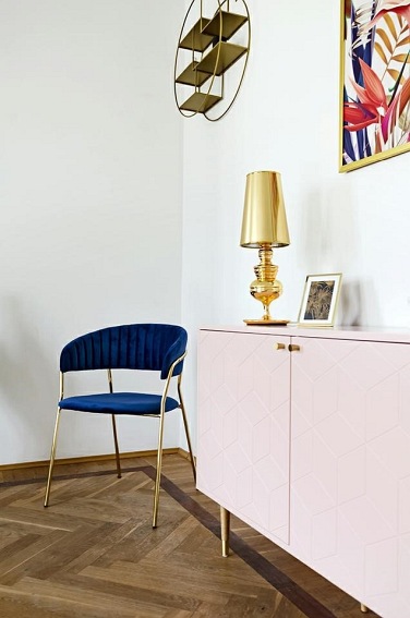 Krzesło MARGO Ciemny Niebieski