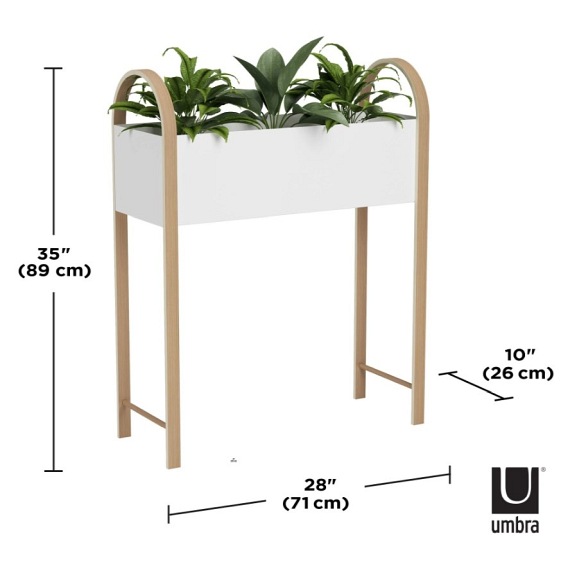 UMBRA organizer BELLWOOD biały naturalny