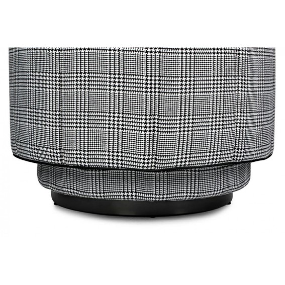 Fotel Obrotowy TONDO Biały/Czarny