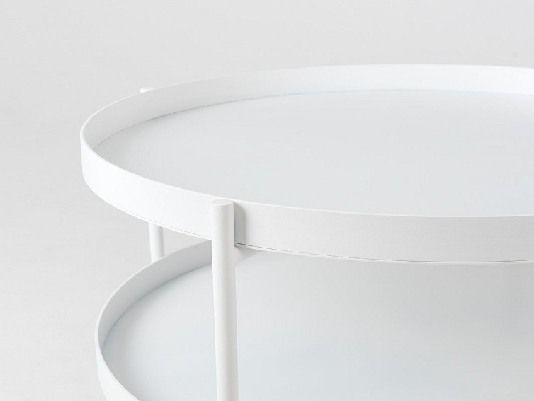 Stół Kawowy Hanna Metal 2-F 80x45 Biały