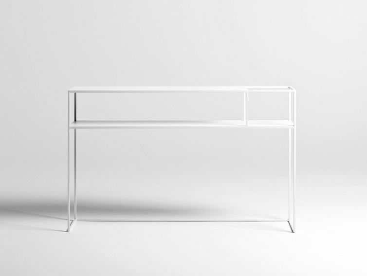 Konsola SENSO FLOWER METAL P 120x25 Biały