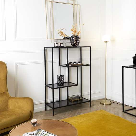 Regał EDISON Czarny M